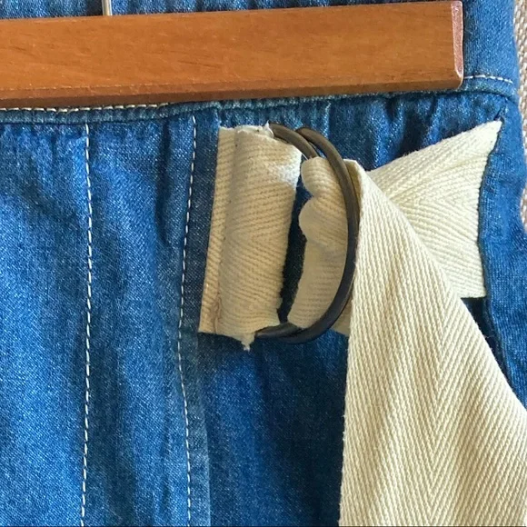 Anthropologie: Denim Wrap Asymmetrical Hem Skirt | Sz 2 - Picture 6 of 8